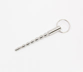Love In Leather Stepped Ripple Penis Plug With Ring Default Title Urethral Sounds